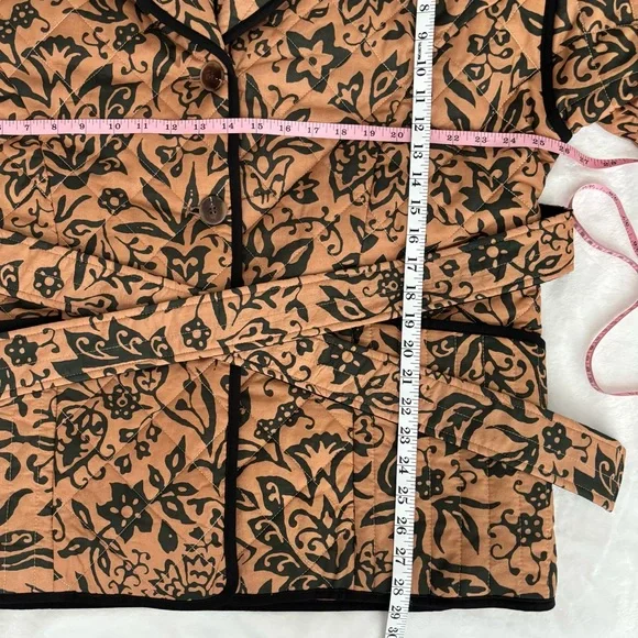 BAGATELLE Quilted Brown & Black Floral Belted Jacket--NWT--XL - Picture 16 of 16